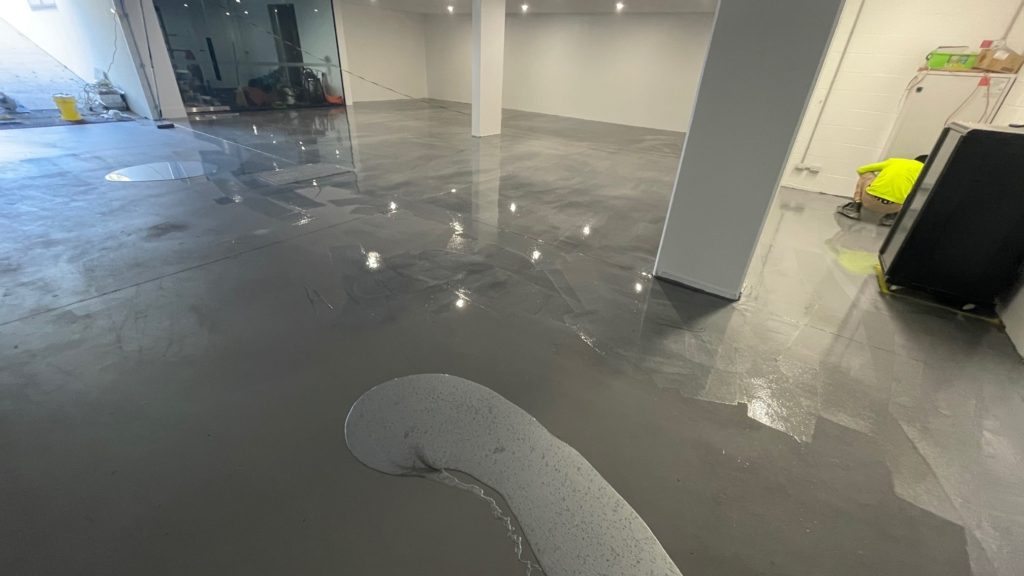 Green metallic hot sale epoxy floor